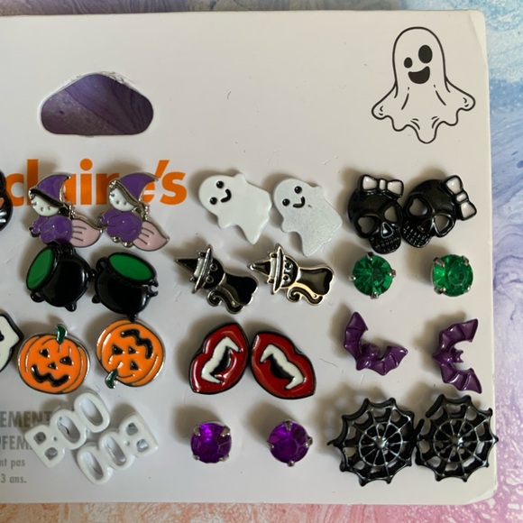 New Claire’s Fun Spooky Halloween Earrings Set👻🎃 - Picture 5 of 7